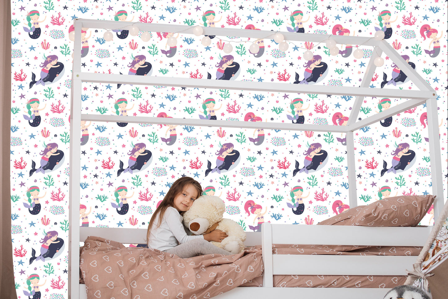 Wallpaper Mermaid's Fairy-Tale Children's Room