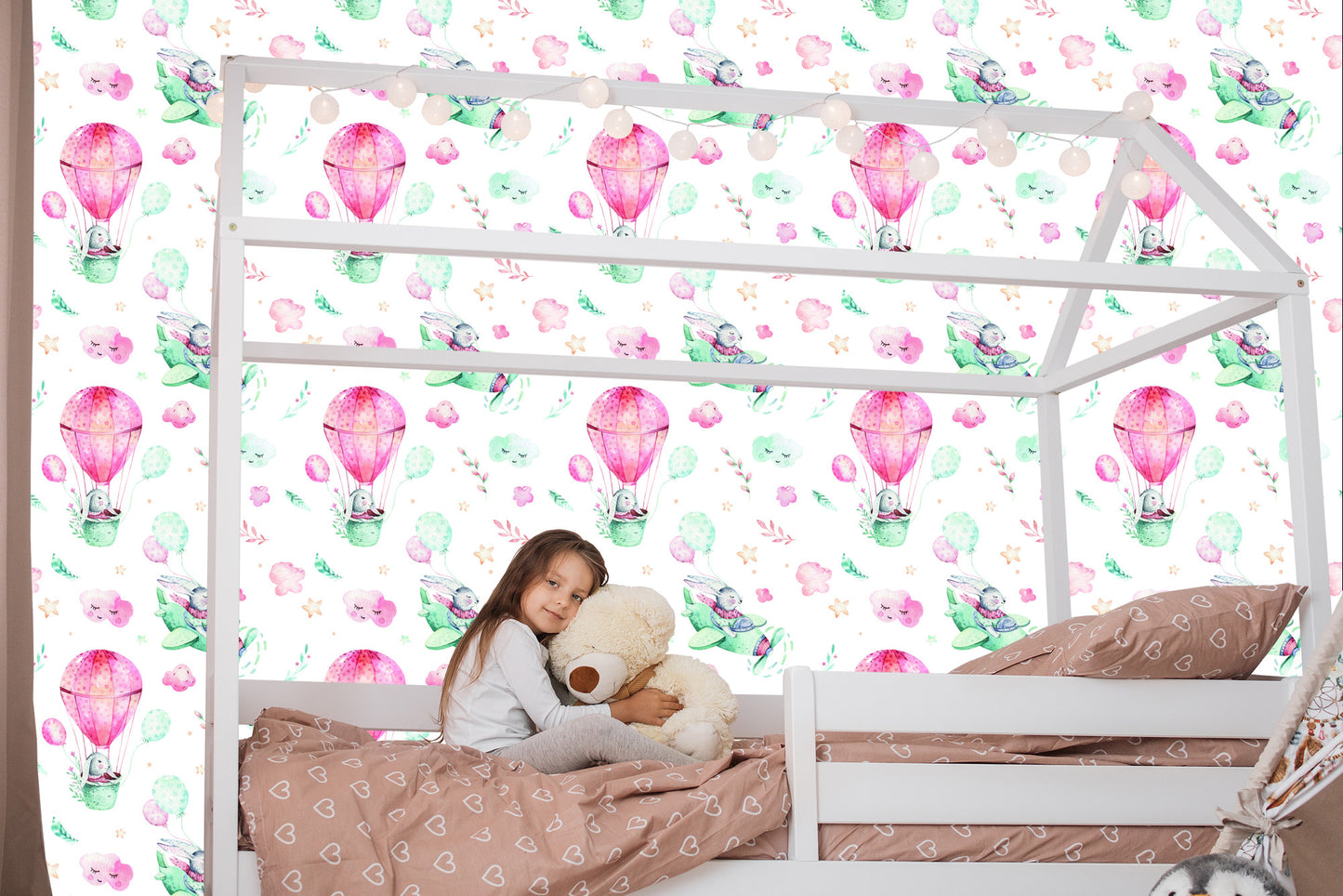 Wallpaper Rabbits In The Plane