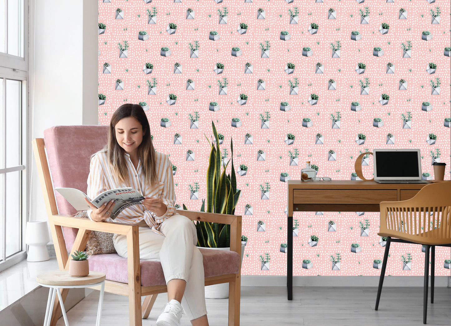 Wallpaper Cacti In Pots