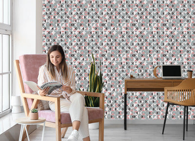 Wallpaper Geometric - Colorful Diamonds