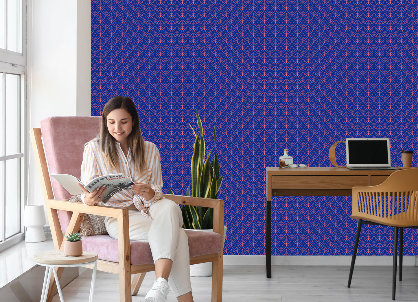 Wallpaper Geometric Art Deco