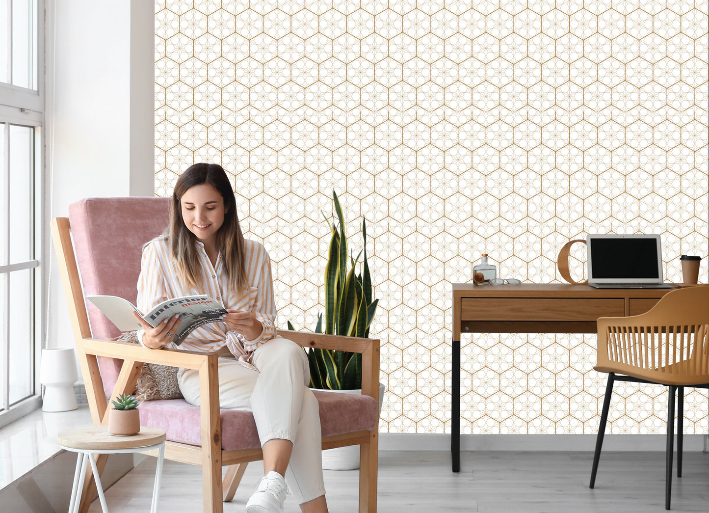Wallpaper Geometric - Hexagons