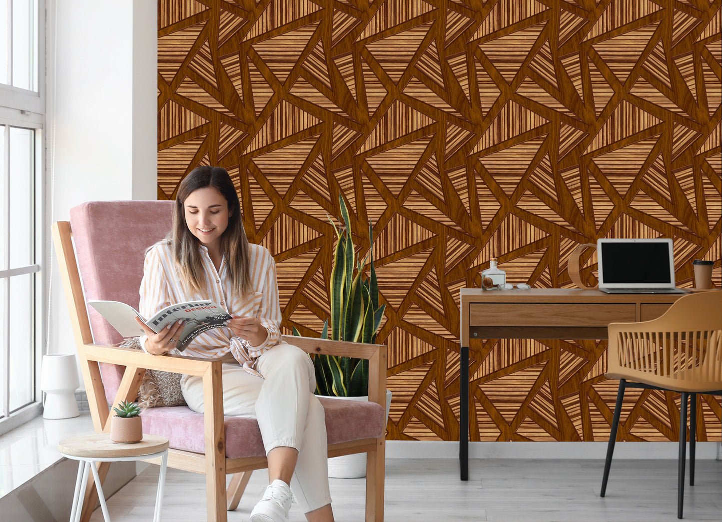 Wallpaper Wooden Planks