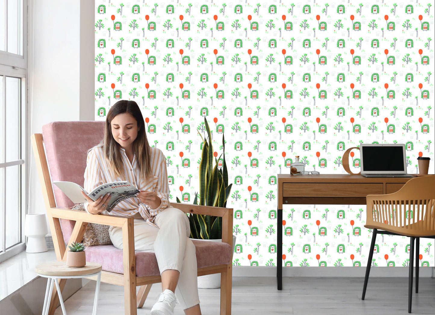 Wallpaper Scandinavian Style Nature Children's Room