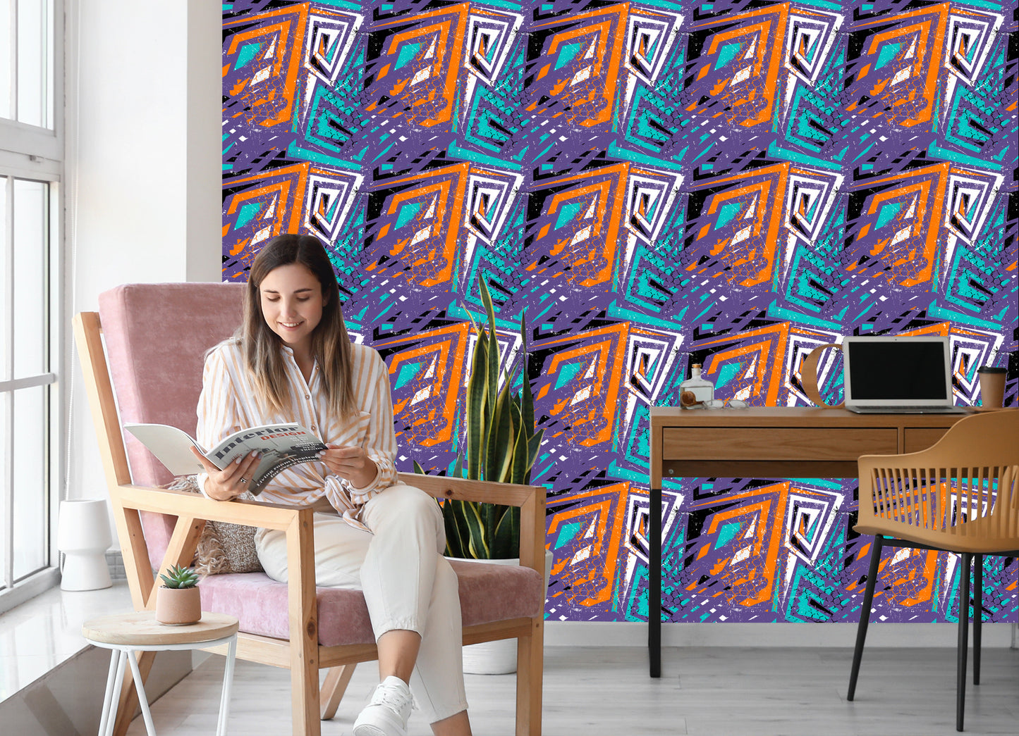 Wallpaper Modern Graffiti Drawings