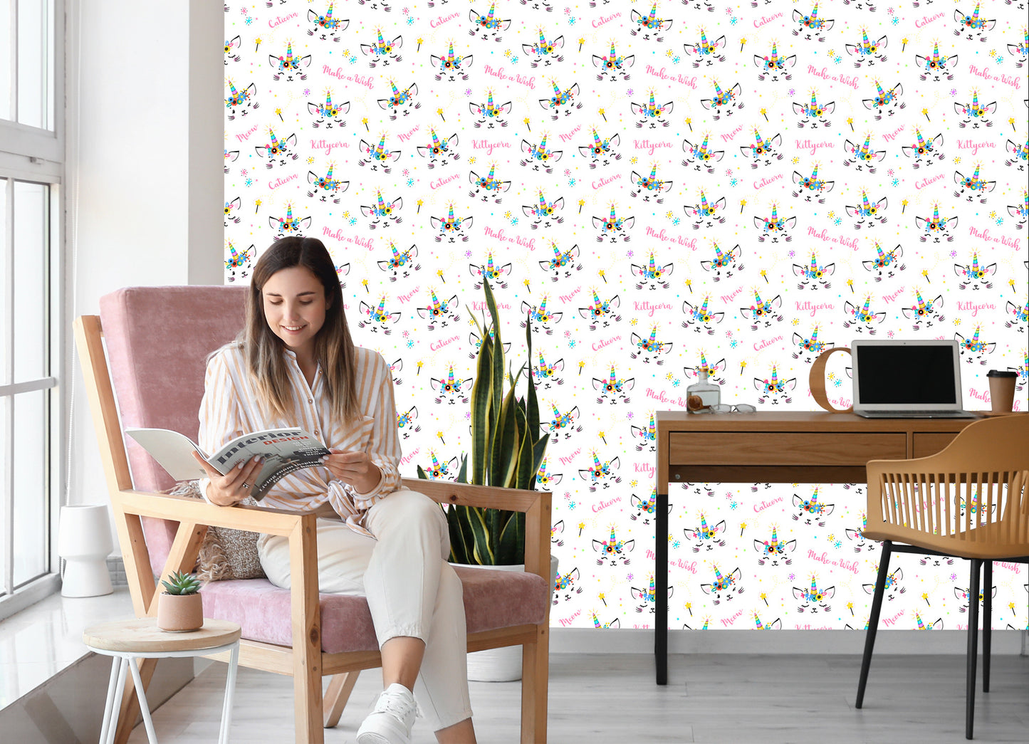 Wallpaper For Children - Magic Cats