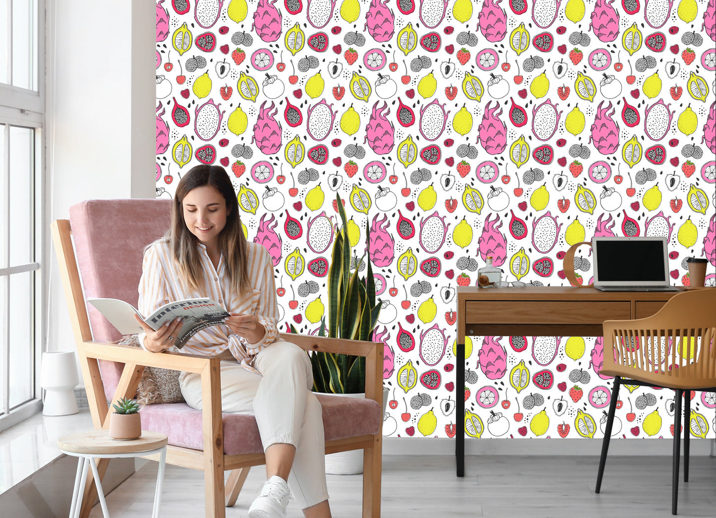 Wallpaper For The Kitchen - Exotic Fruits