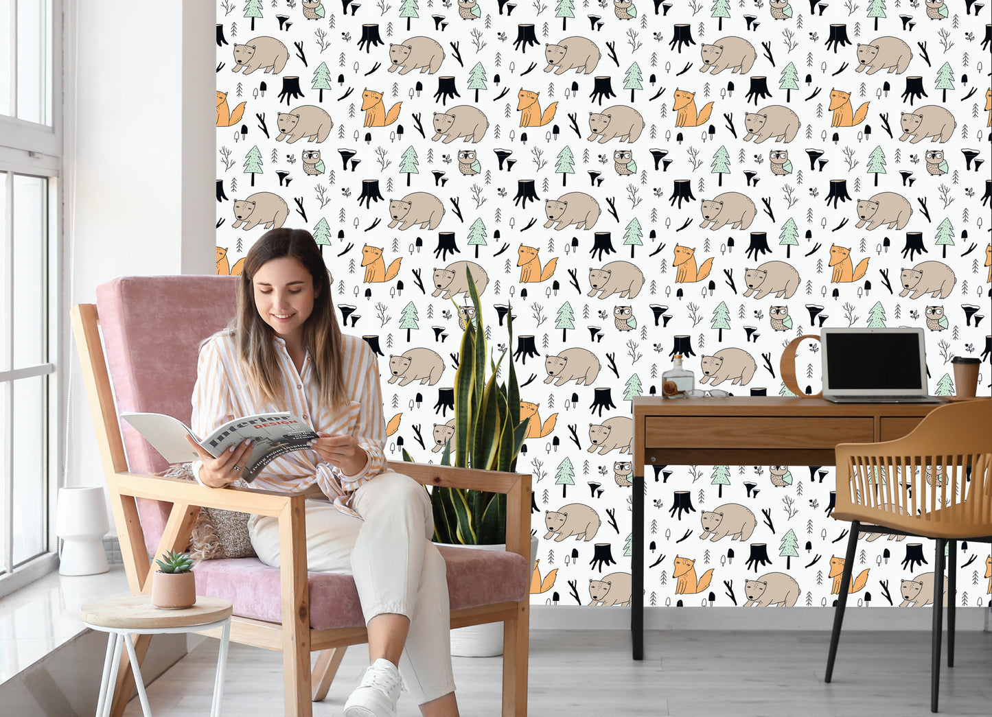 Wallpaper For Children - Wonderful Forest Animals