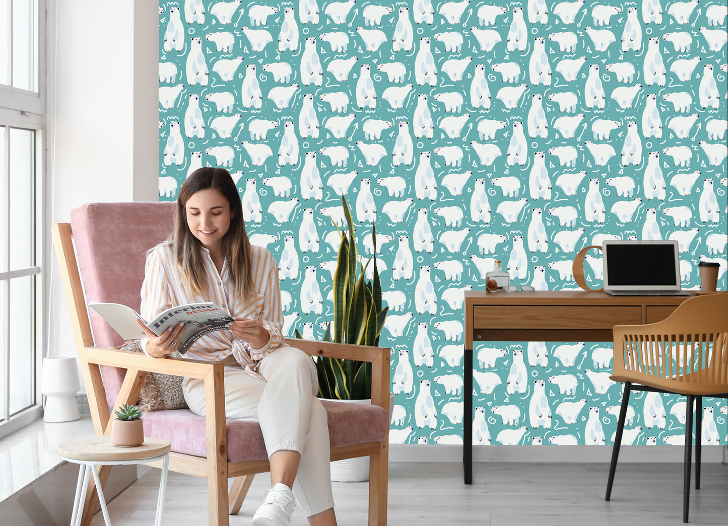 Wallpaper For Children - Funny Polar Bears
