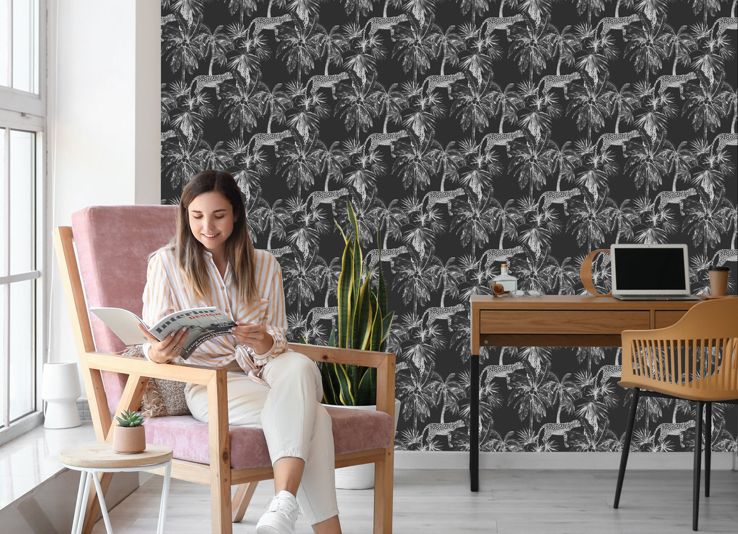 Wallpaper Wild Cats And Palms