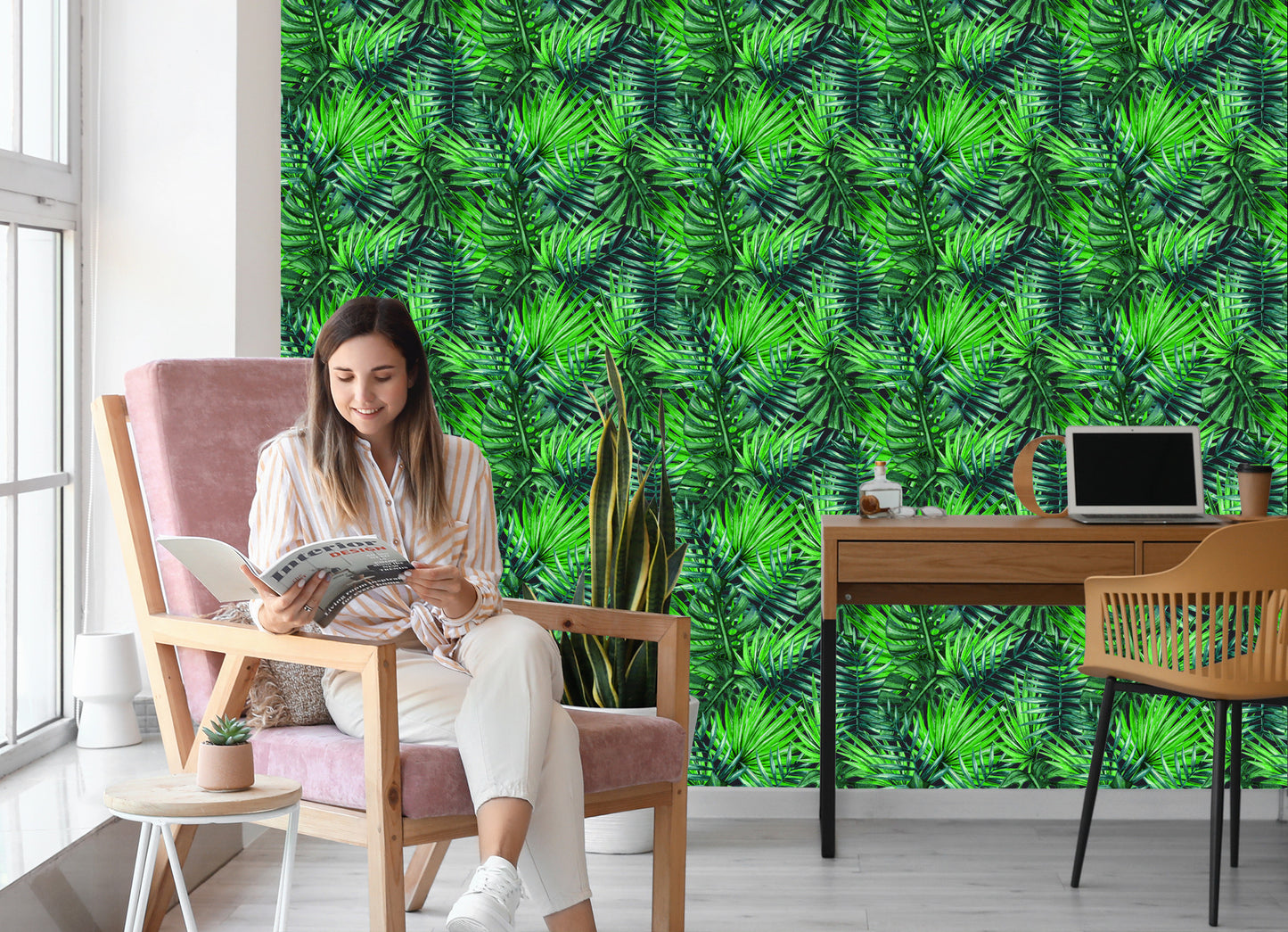 Wallpaper Beautiful Tropical Leaves