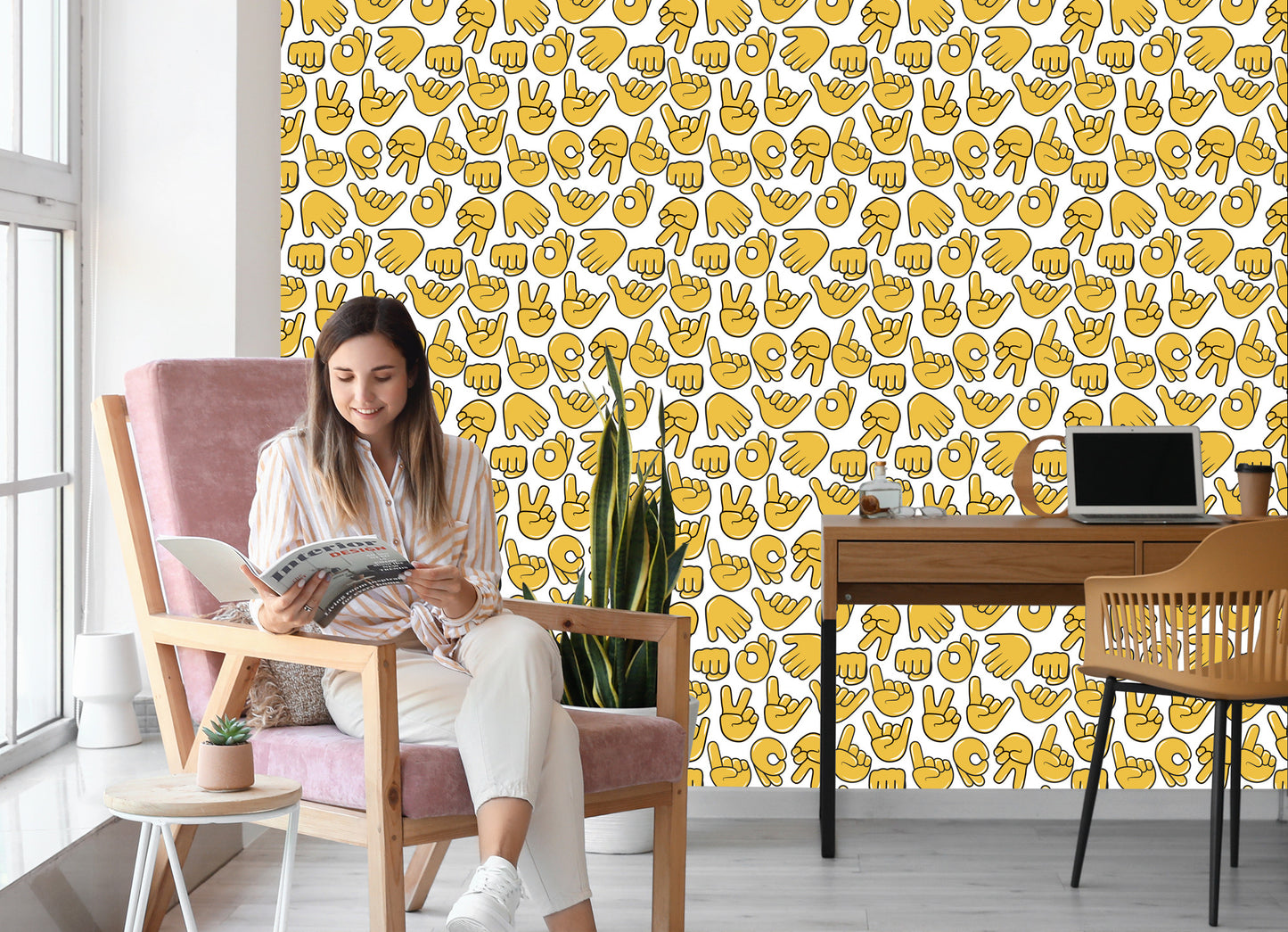Wallpaper Hand Emoticons