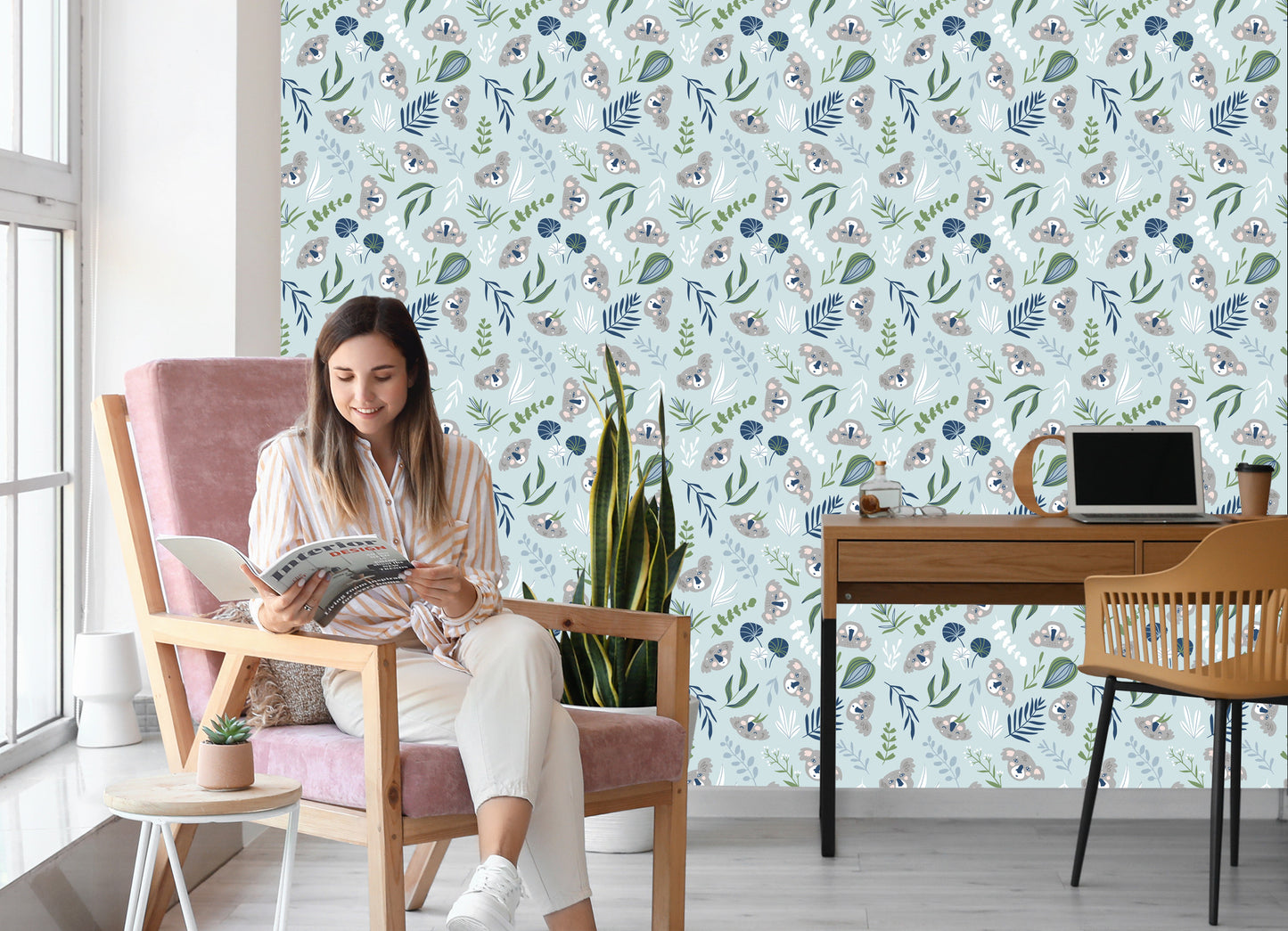 Wallpaper Koala Bears And Plants