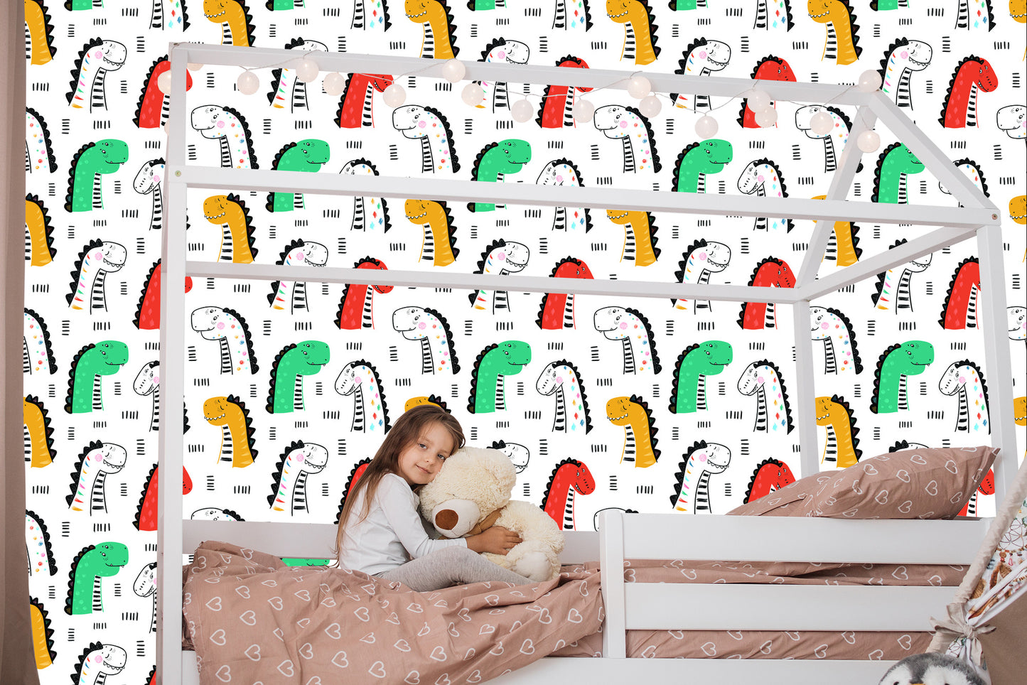 Wallpaper Colorful Dinosaurs
