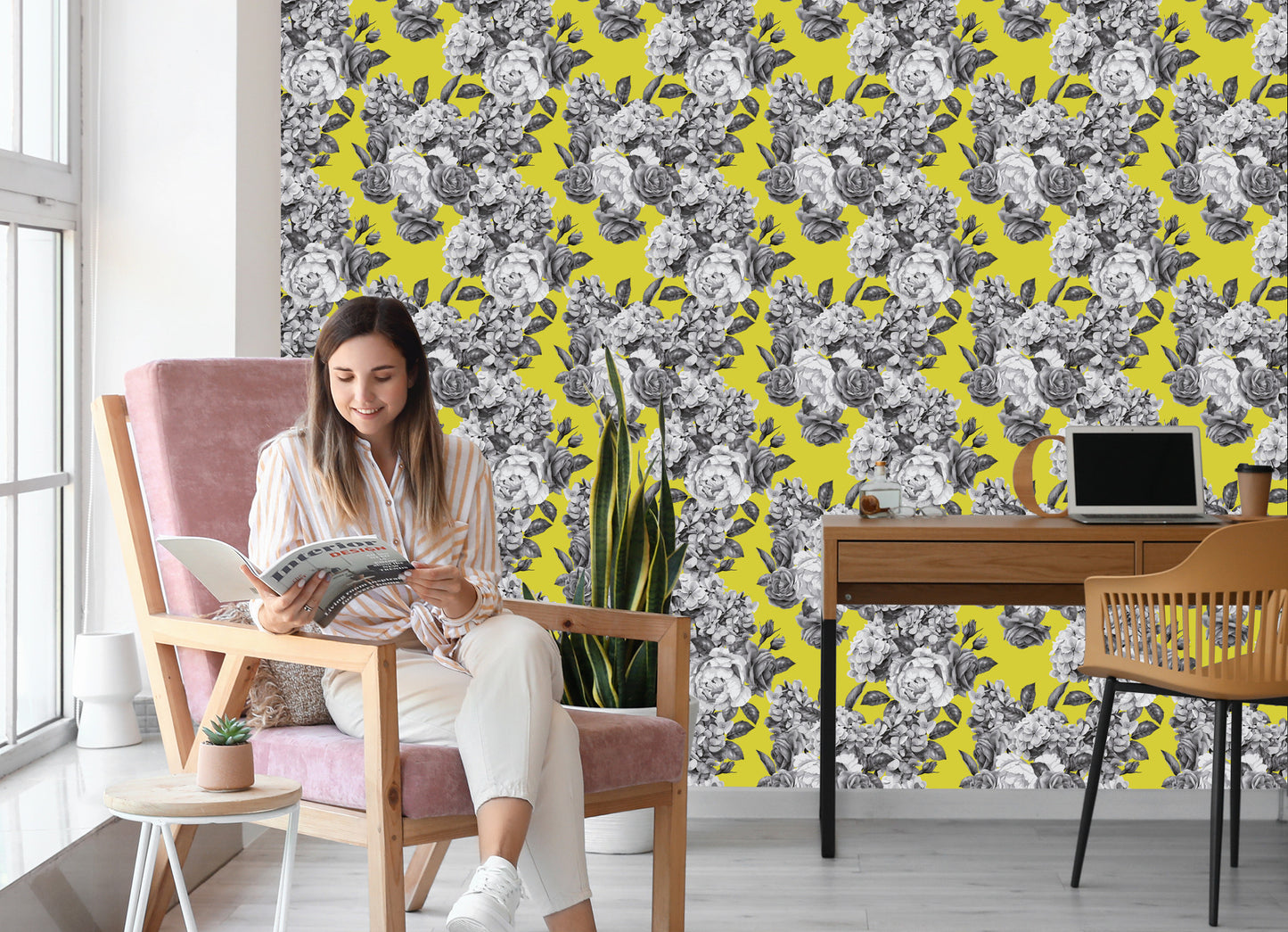 Wallpaper Retro Roses