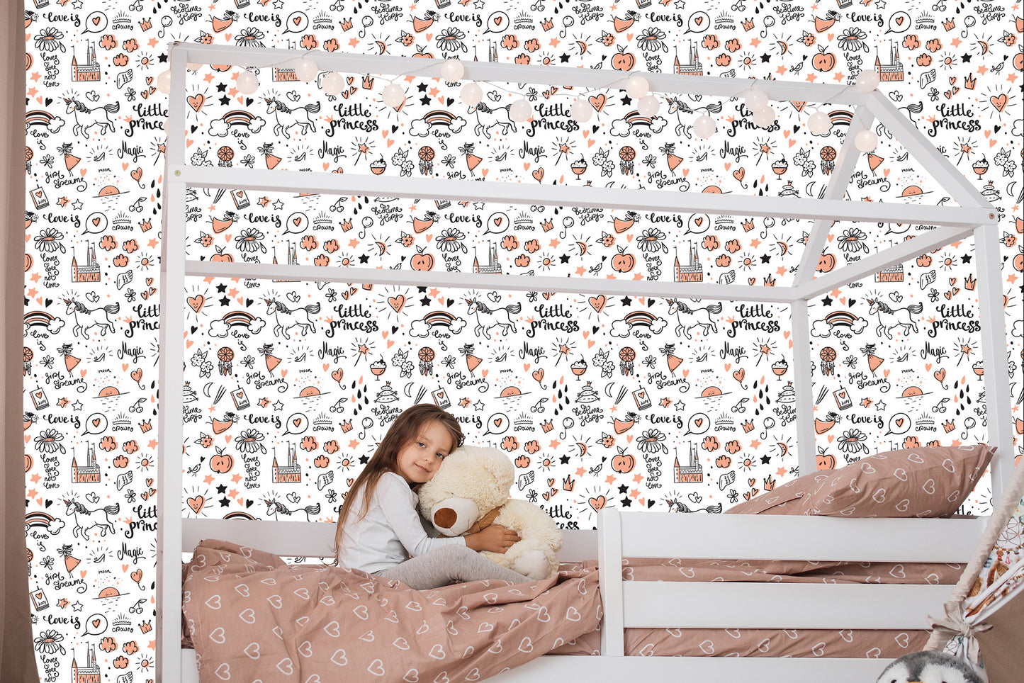 Wallpaper For Kids - Unicorns And Patterns