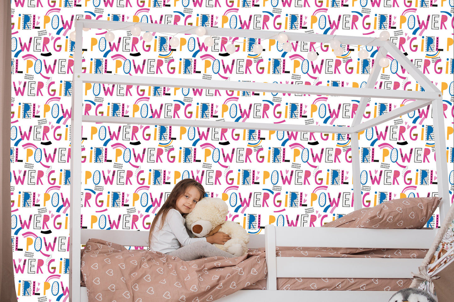Wallpaper Colorful Girly Inscriptions