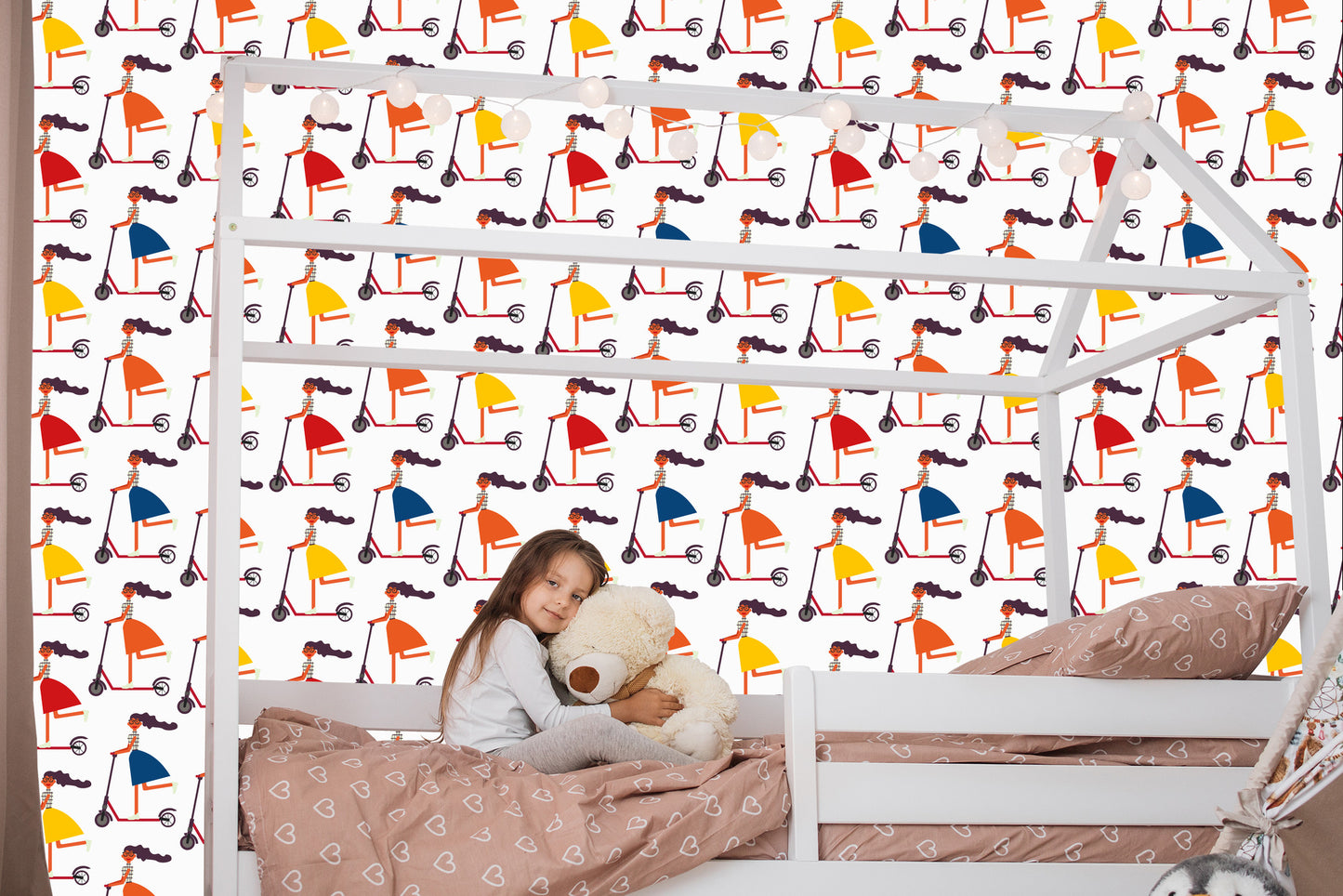 Wallpaper Girls On Scooters
