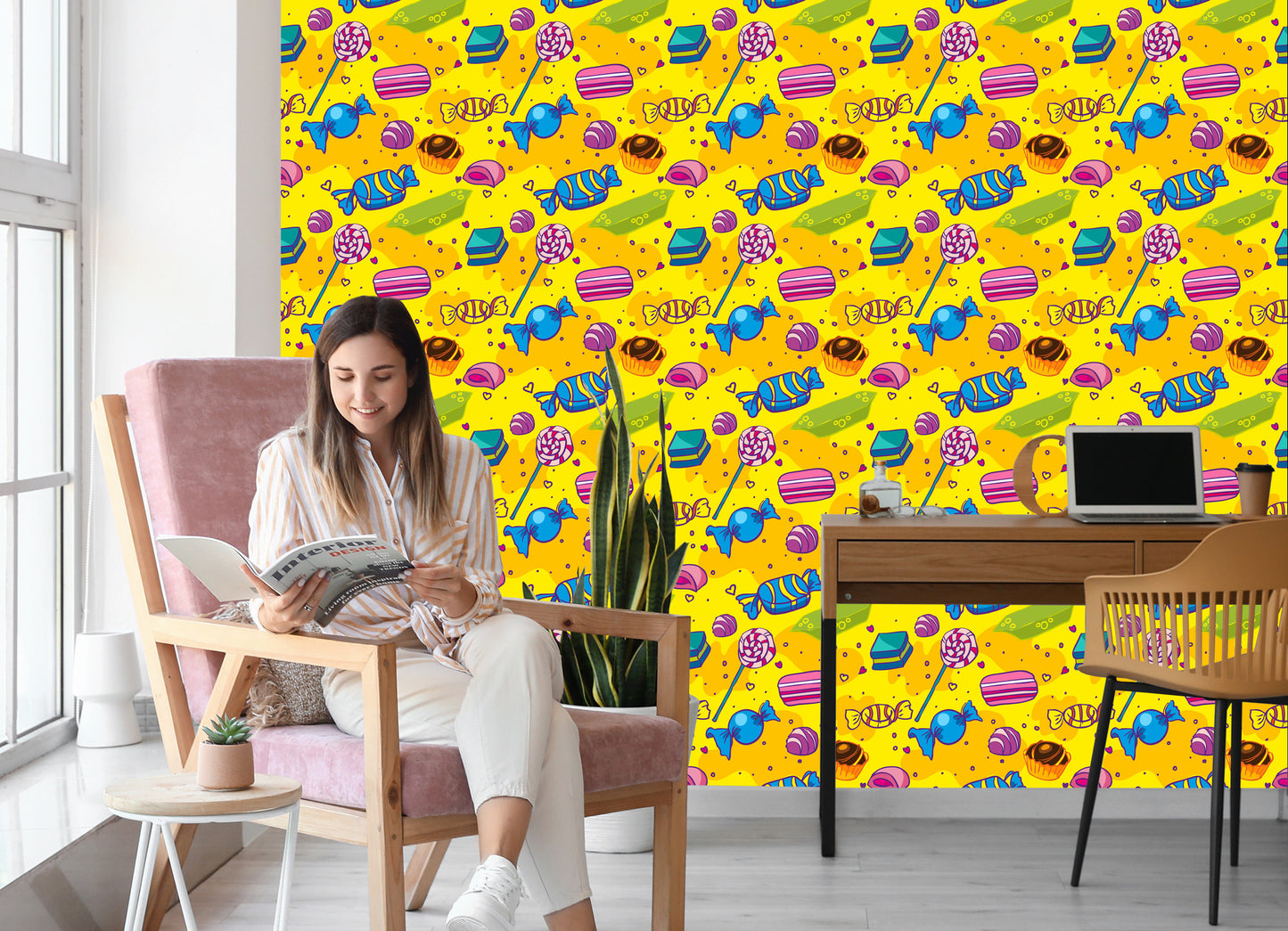 Wallpaper Colorful Comic Sweets