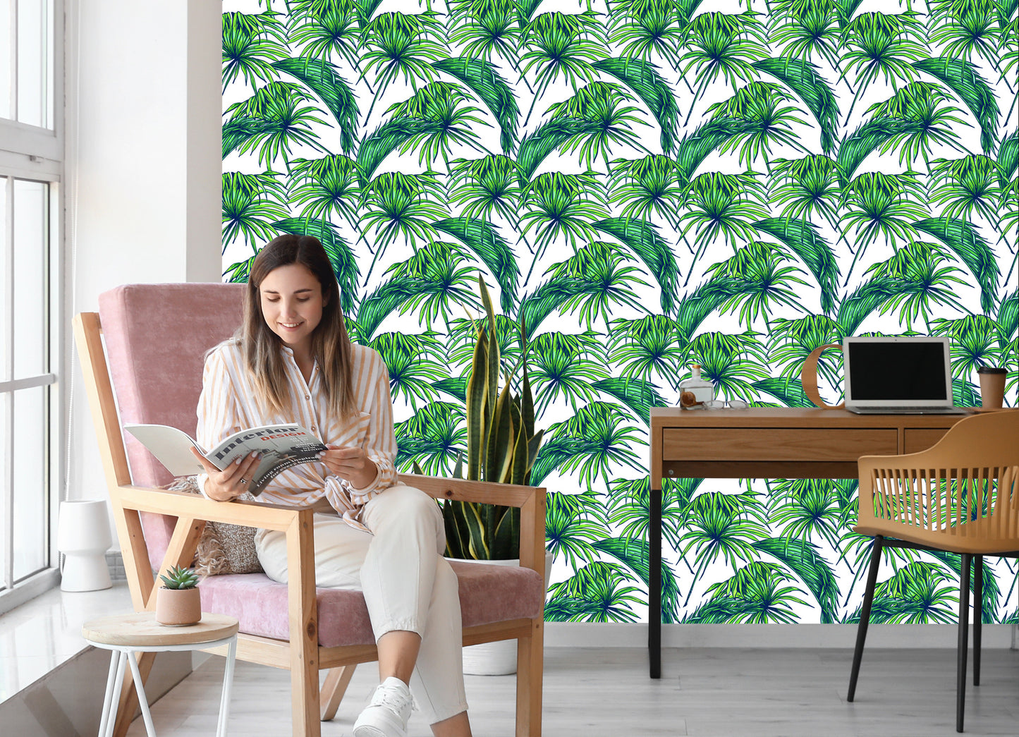 Wallpaper Palm Leaves