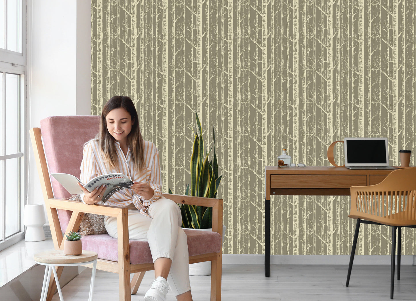 Wallpaper Vintage Trees