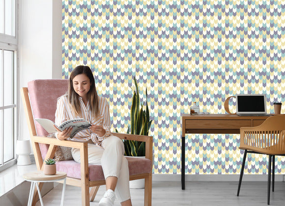 Wallpaper Colorful Geometric Patterns