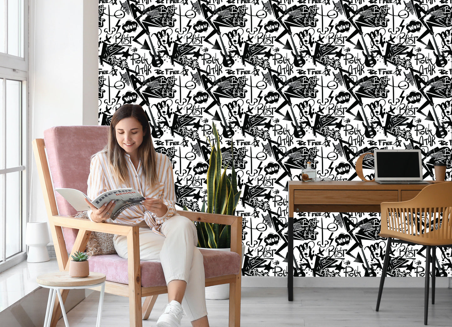 Wallpaper Graffiti With Guitars