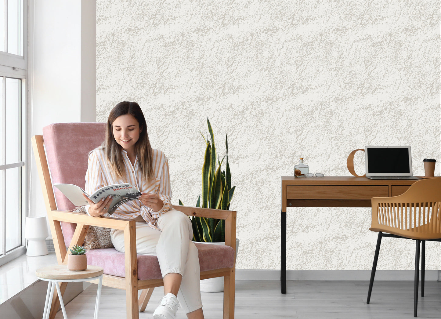 Wallpaper Bright Modernist Concrete