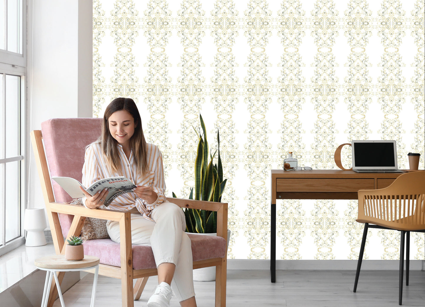 Wallpaper Ornaments In Baroque Style