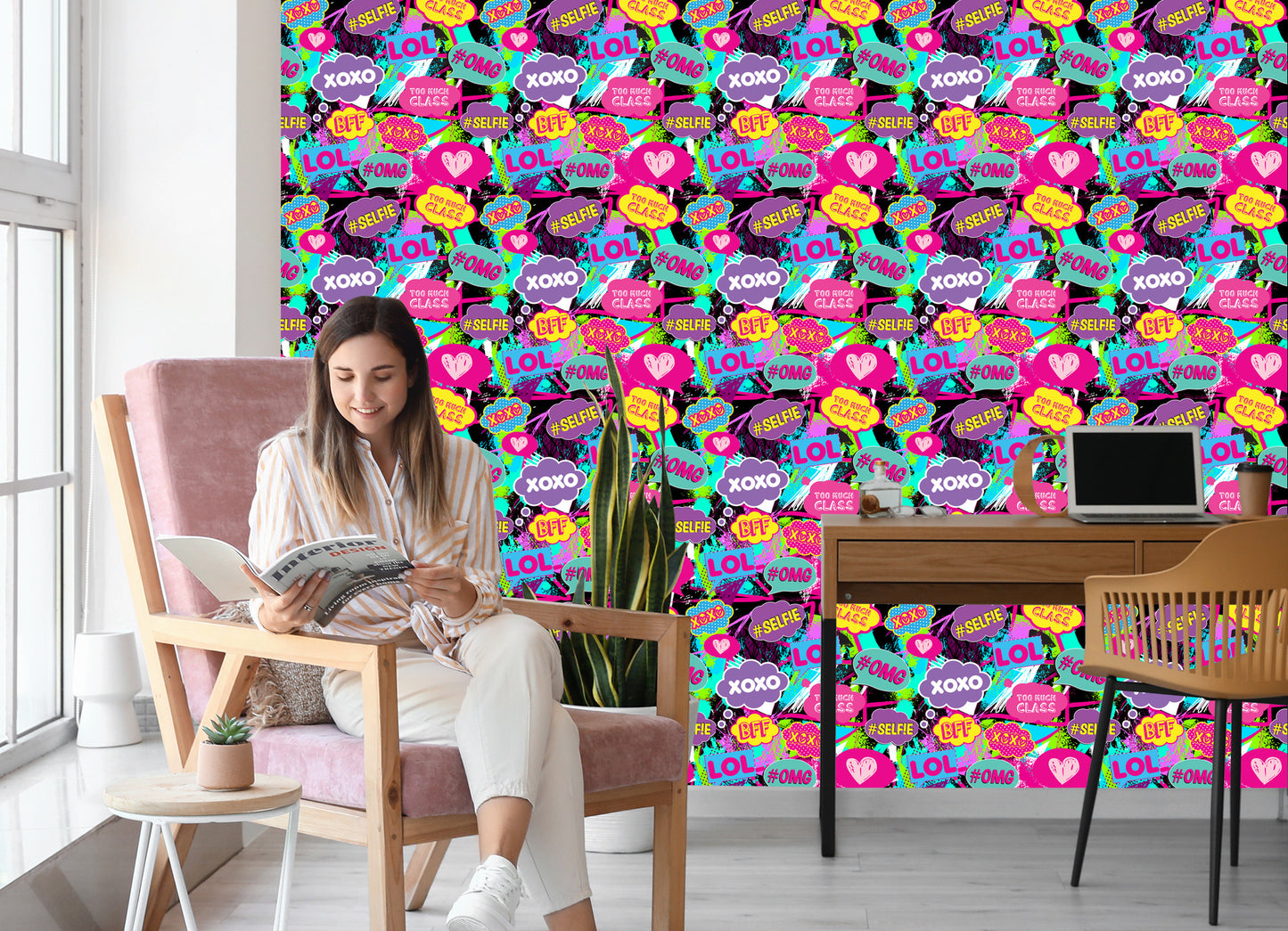 Wallpaper Pop-Art Chat