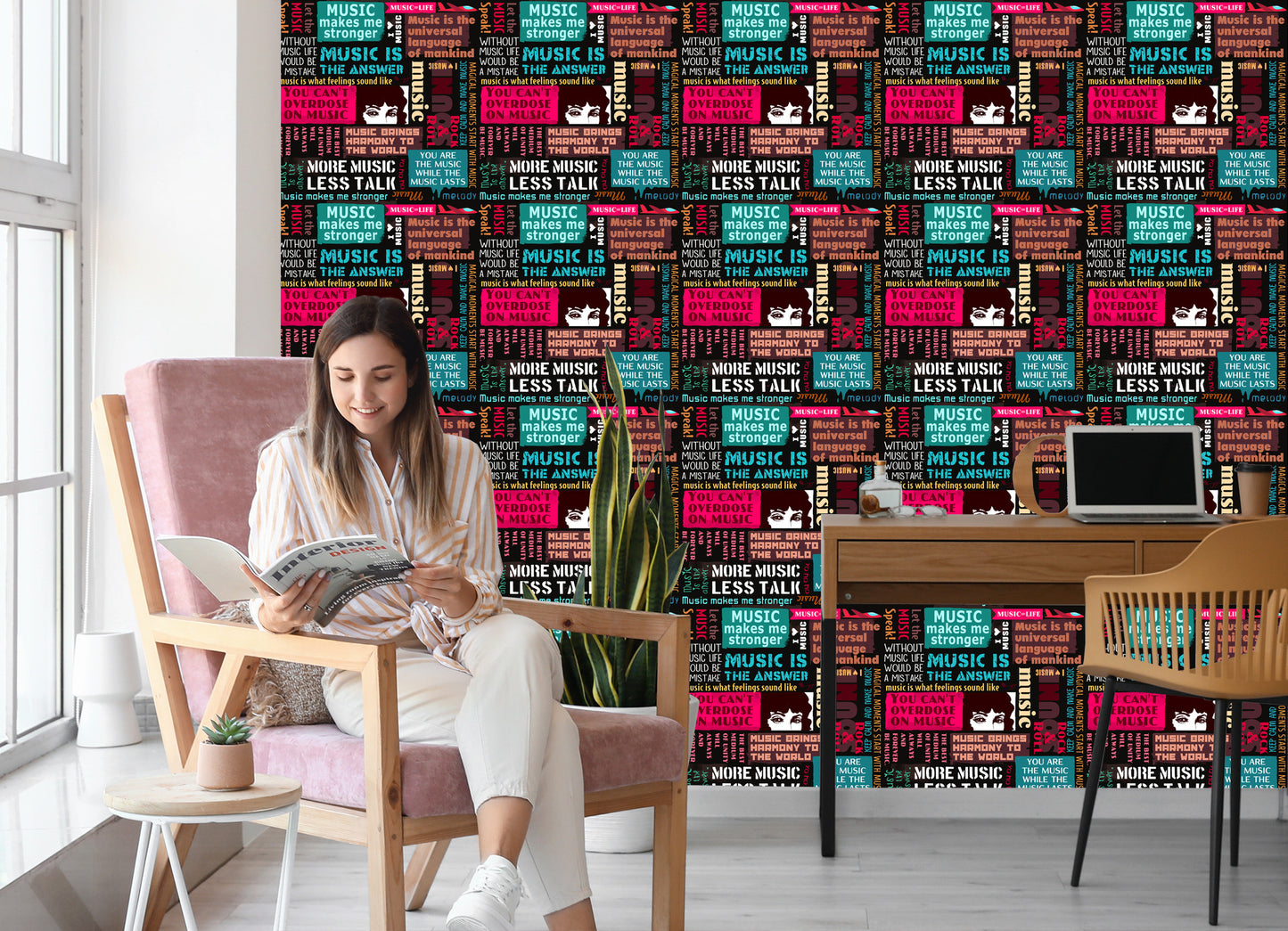 Wallpaper Musical Typography