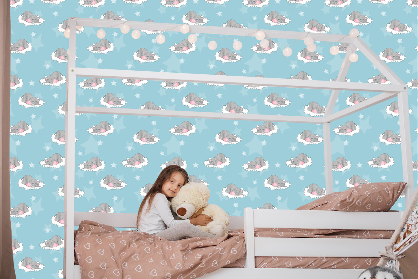 Wallpaper Sleeping Elephants In The Clouds