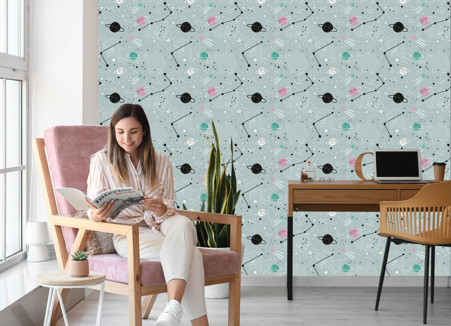 Wallpaper Space In Scandinavian Style