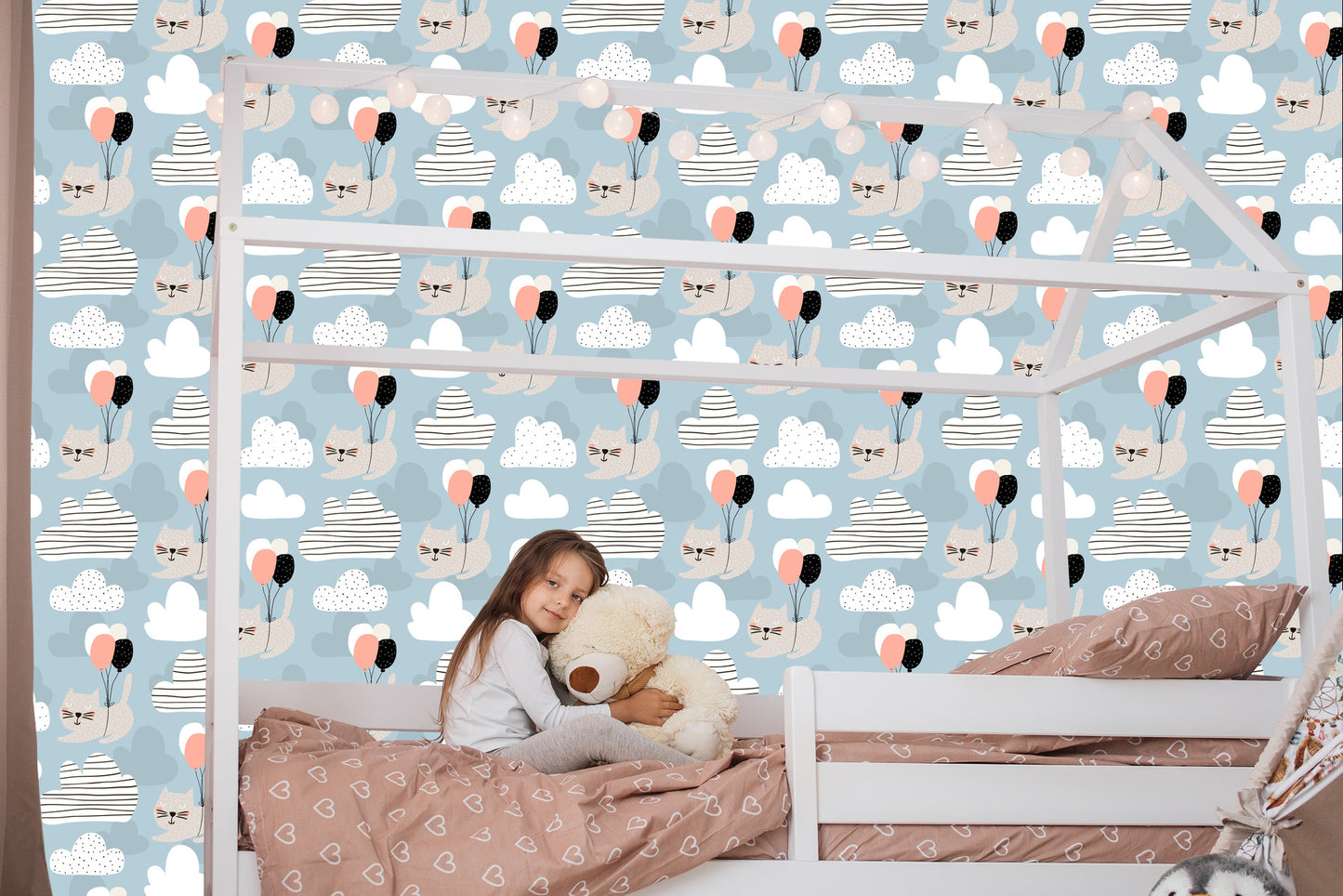Wallpaper Cats And Balloons