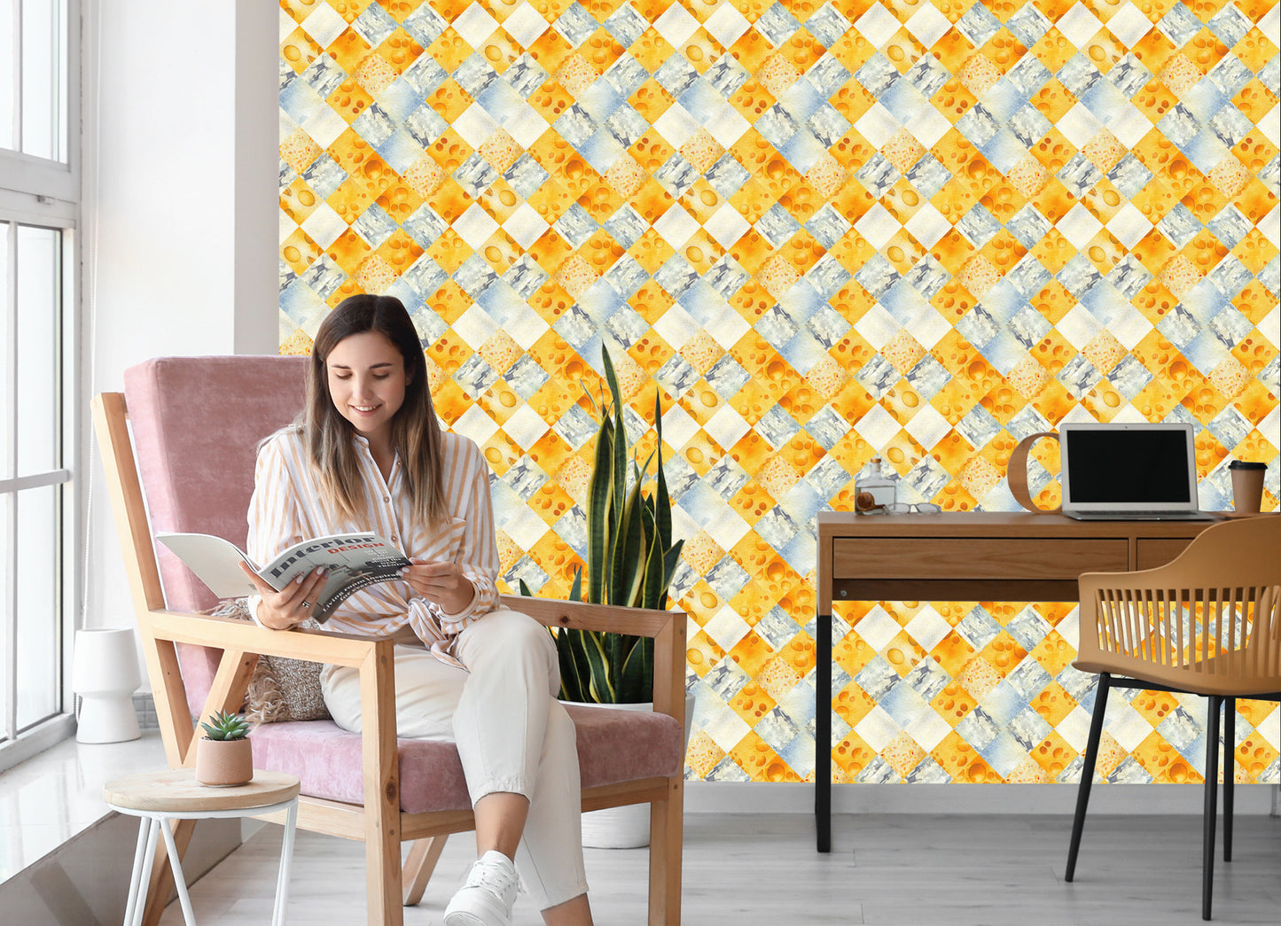 Wallpaper Abstract Geometric Mosaic