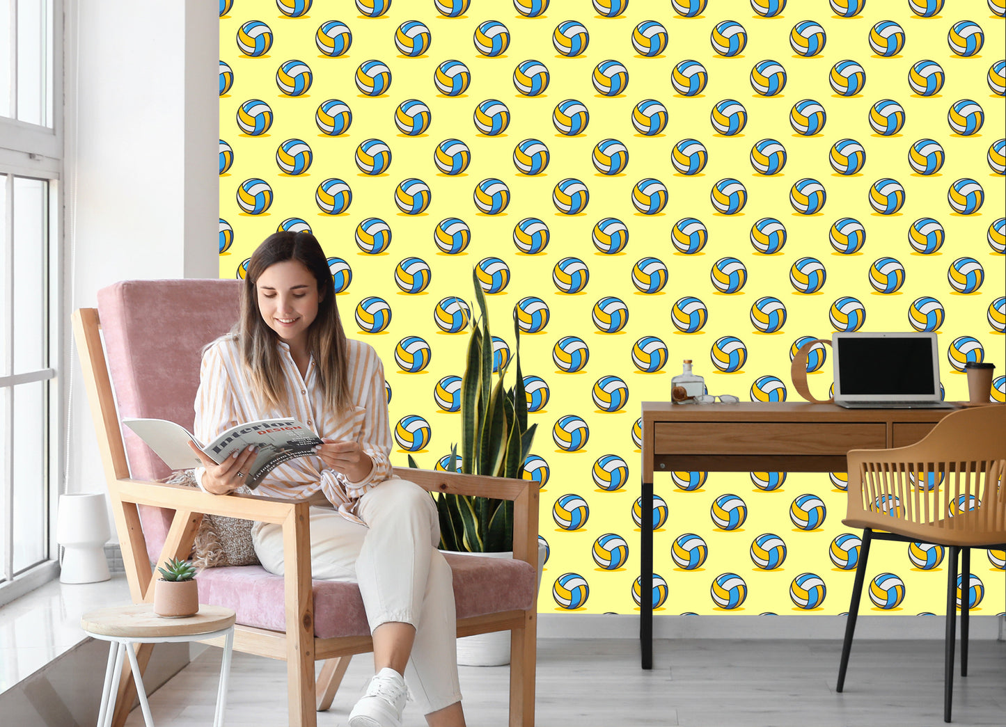 Wallpaper Vintage Volleyballs