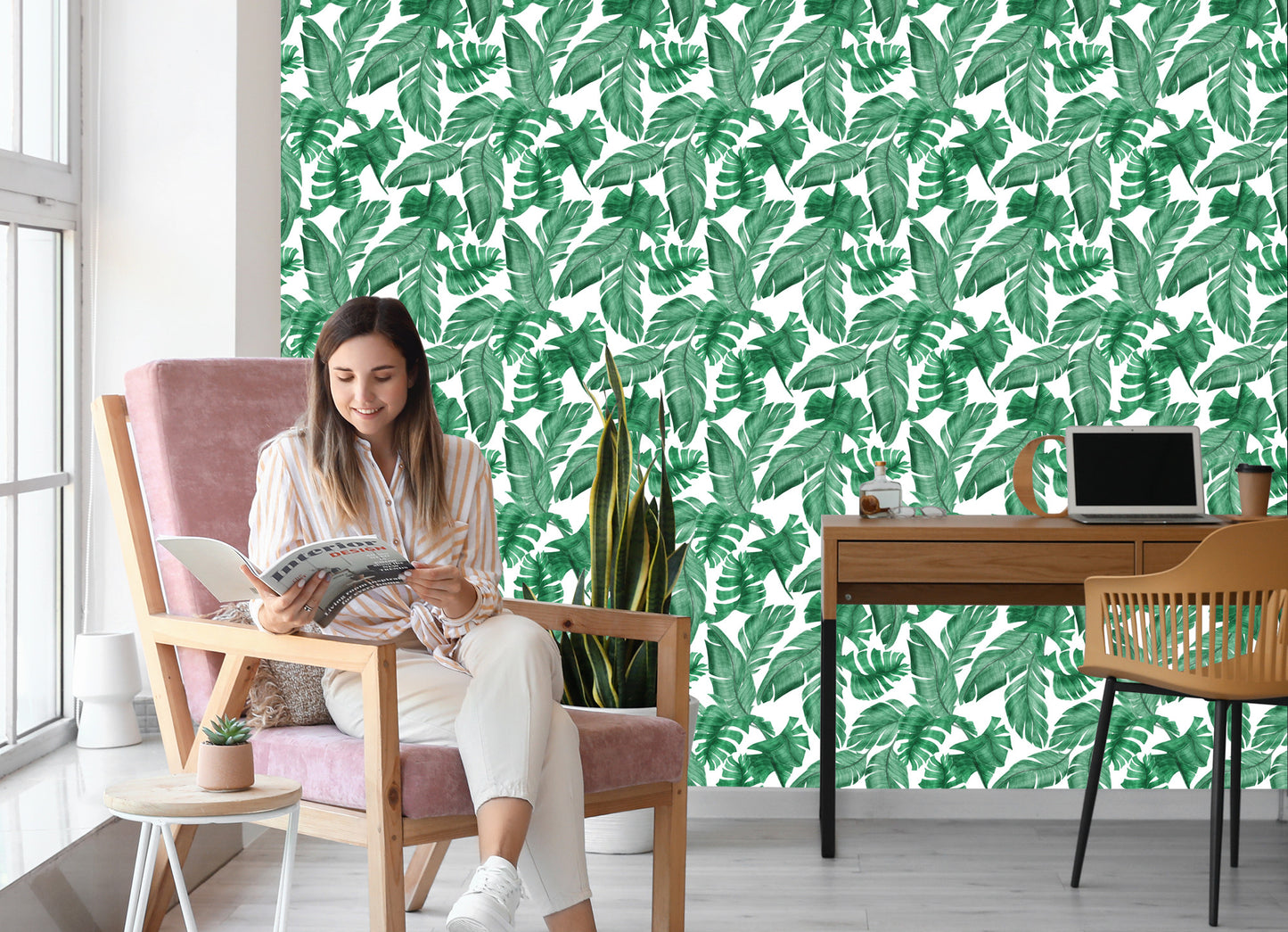 Wallpaper Banana Leaves