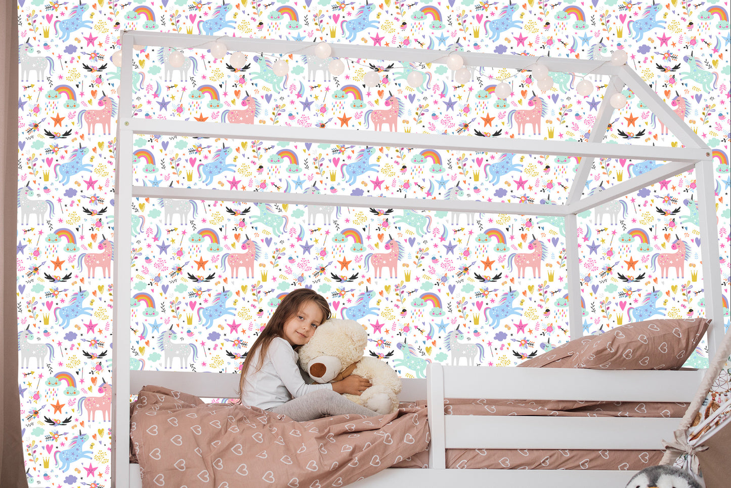 Wallpaper Colorful Magical Unicorns