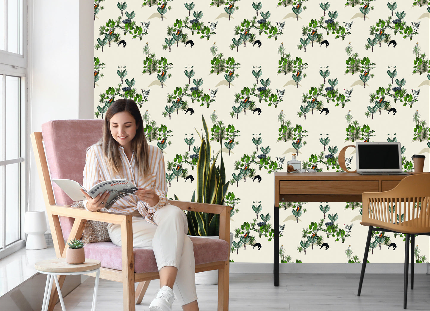 Wallpaper Savannah Animals And Trees