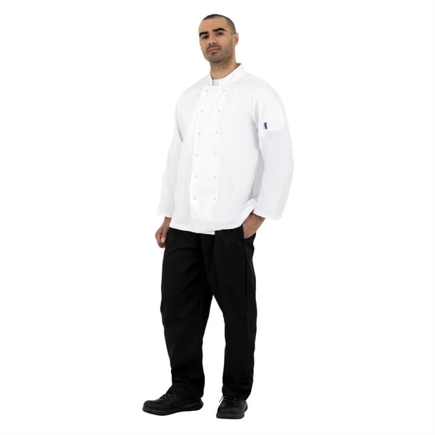 Whites Vegas Unisex Chef Jackets Long Sleeve White (5 Pack) p_sa847