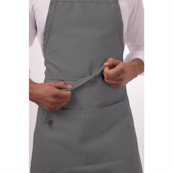 Chef Works Bib Apron Grey b192