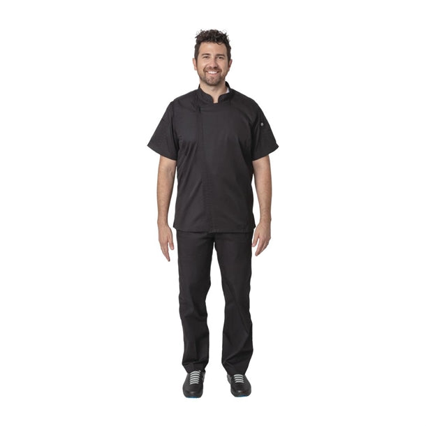 Chef Works Springfield Mens Chef Jacket Black p_b472