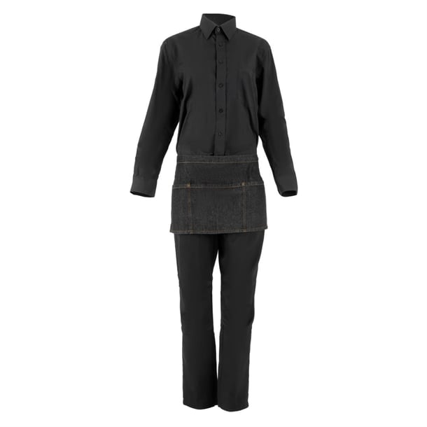 Chef Works Urban Memphis Waist Apron Black b591