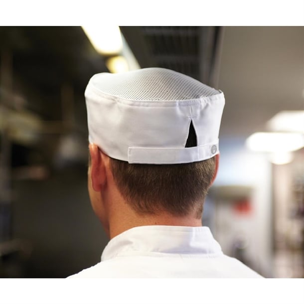 Chef Works Recycled Cool Vent Beanie White ba044