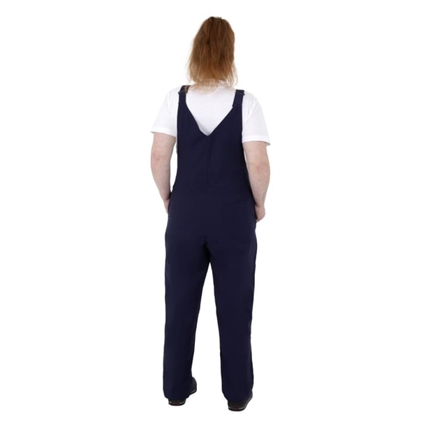 Southside Cotton Canvas Bib & Brace Dungarees Navy Blue p_ba174