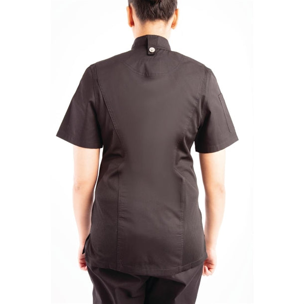Chef Works Springfield Womens Chef Jacket Black p_bb051