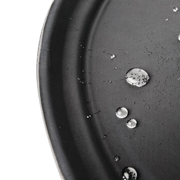 Olympia Kristallon Polypropylene Oval Non-Slip Tray Black 685mm c162