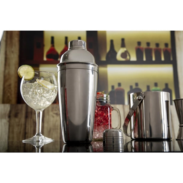 Olympia 3-Piece Cobbler Cocktail Shaker c581