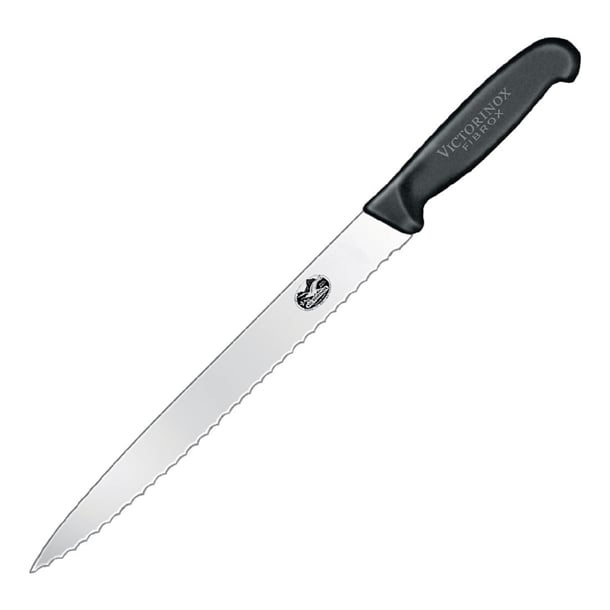 Victorinox Fibrox Serrated Slicing Knife Black 25.4cm c680