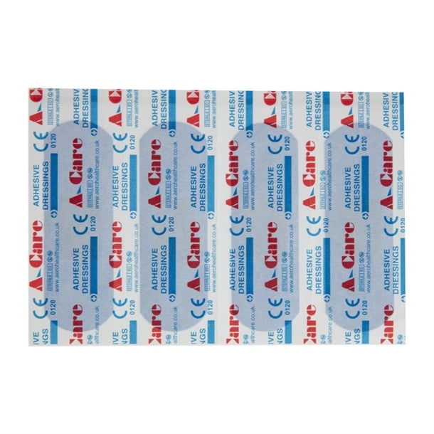 A-care detectable blue plasters extra wide strip 75X25MM (100 Pack) cb442